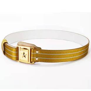 礼仪腰带升旗手保安金色白色斜跨腰带肩带作训皮带军训乐队外腰带