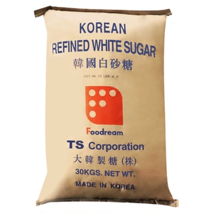 韩国TS幼砂糖白砂糖细砂糖烘焙糕点甜品咖啡用糖5斤散装商用家用