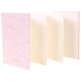 风琴折页本水彩本画本全棉手帐本棉浆细纹水彩纸空白明信片300g随身旅行盖章绘画便携32K加厚美术生专用写生