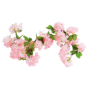 仿真樱花 藤条室内吊顶装饰花藤 塑料假花婚庆装饰 空调管道遮挡