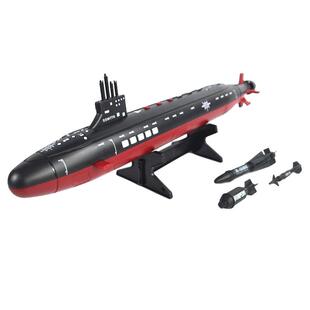 仿真海军军事海狼号潜水艇静态发声航海核潜艇船模型包电男孩玩具