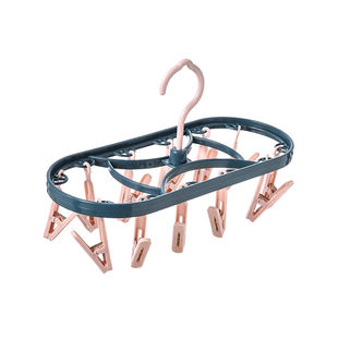 衣夹晾衣架家用袜子晾晒架多功能收纳挂衣夹学生儿童晾晒袜子神器