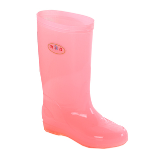 果冻雨鞋女成人高筒无里布防滑速干防水鞋保暖工作软底胶鞋套鞋夏