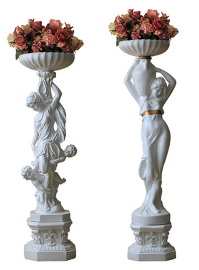 对称镜像家居客厅装饰摆件可插花