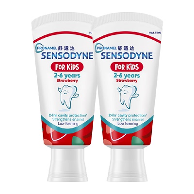 舒适达乳牙特护儿童牙膏65g×2支