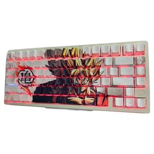 龙珠键帽侧刻透光键帽卡卡罗特超级赛亚人PBT热升华二次元键盘帽