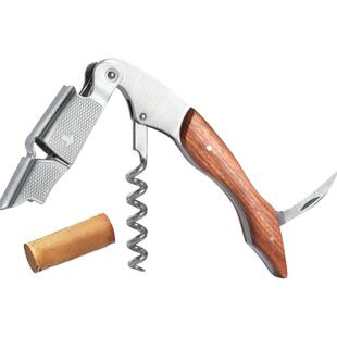 凯洛诗CALOPS家用不锈钢红酒开瓶器多功能木柄海马刀红酒起瓶器