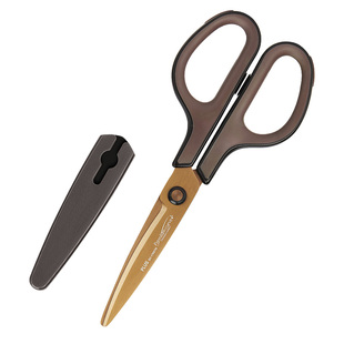 日本普乐士防粘剪刀涂氟不沾手工剪镀氟特龙镀钛防锈多功能左撇子