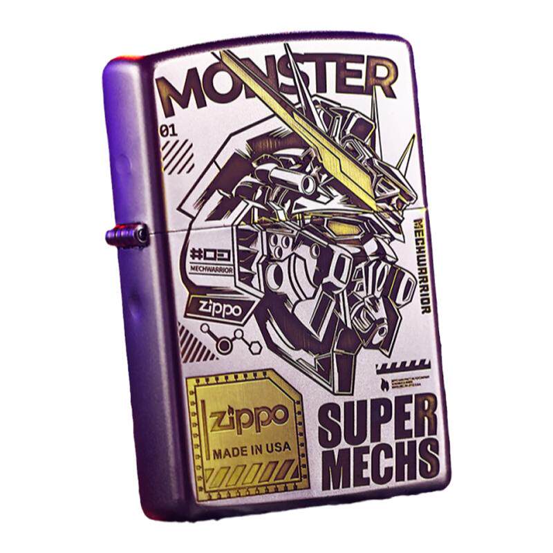 zippo机甲高达深雕创意打火机