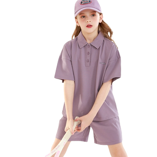 女童运动套装儿童夏装大童短袖T恤女孩夏季衣服女装新款短裤童装
