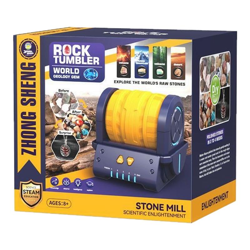 宝石打磨机玩具儿童diy电磨机手工天然原矿石头打磨抛光工具套装