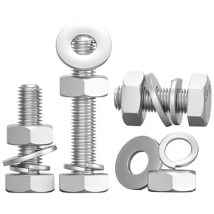 M3M4M5M6M8M10-M20外六角螺栓304不锈钢螺丝螺母套装配件大全螺杆