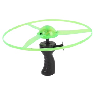 加厚大号发光拉线飞碟发光竹蜻蜓儿童户外玩具飞天仙子摆地摊玩具