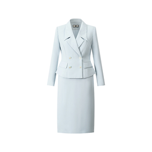 艾尚臣艺考播音主持服装西装套装女高级感前台接待案场客服工作服