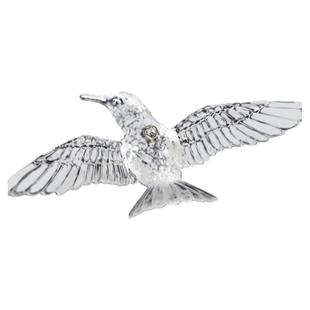 空中吊饰亚克力蜂鸟婚庆透明水晶小鸟商场天花板吊顶装饰挂件飞鸟