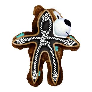 美国KONG小中大型犬狗狗耐咬绳结拔河互动发声陪伴玩具补丁熊狐狸