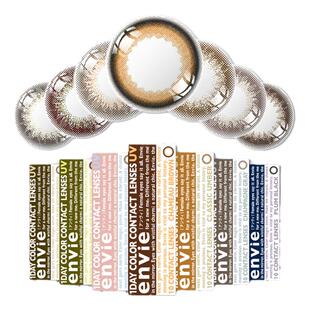 日本envie梨花美瞳隐形眼镜盒日抛旗舰店正品女小直径近视10片