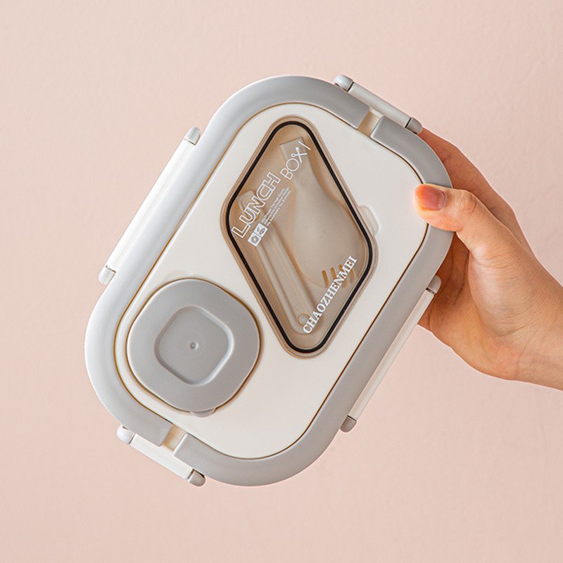 23韩式饭盒分隔可微波便当盒上班族加热学生套装密封食品级餐盒带