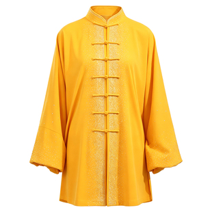太极服女款夏新款晨练太极拳专业练功服男武术表演服装套装中长款