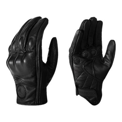 摩多狼摩托车真皮防摔透气手套夏