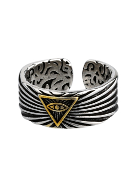 复古做旧百搭开口戒指