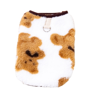 猫咪衣服秋冬保暖布偶银渐层英短马甲防掉毛狗狗加绒背心可牵引