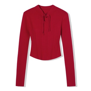 【69/件】EPTISON新中式旗袍领针织毛衣2025冬季新款修身保暖上衣