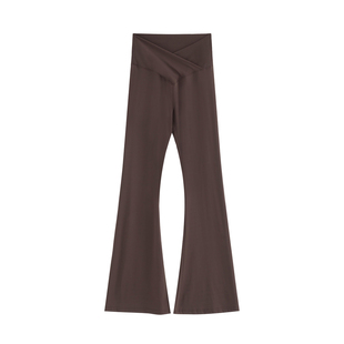 王润SOHANA24冰凉质感维拉垂坠辣妹修身休闲裤喇叭裤