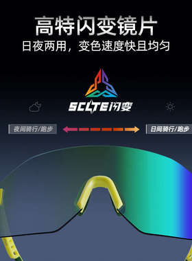 高特骑行眼镜变色男款女日夜两用自行车公路车防风护目镜GT67018