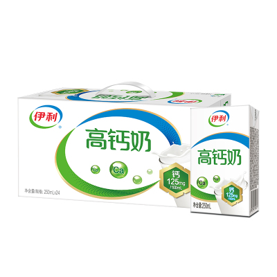 6月新货丨伊利高钙奶250ml*24盒