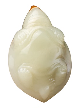 和田玉籽料长寿龟手把件