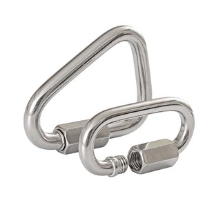 304不锈钢快速接环连接跑道扣连接口梅陇锁三角 滑翔伞扣三角锁扣