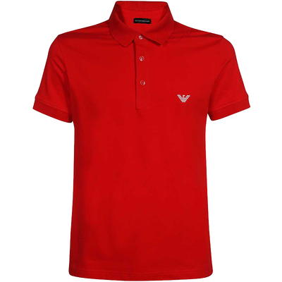 阿玛尼男士鹰标刺绣POLO衫