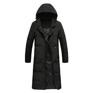 羽绒服胖子大号10XL长款加肥加大码过膝加厚加长280斤大肚子大衣