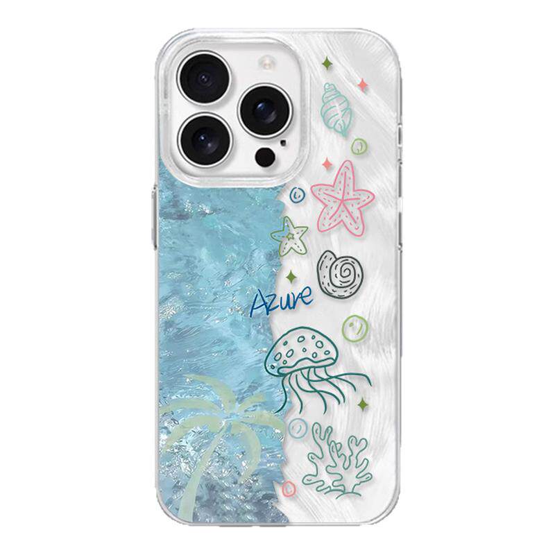【四季】小清新情侣风景涂鸦适用iPhone17/18pro手机壳磁吸红米K70羽纱vivo华为mate60小米15一加1