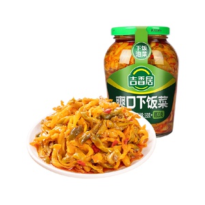 吉香居榨菜酸豆角早餐下饭咸菜
