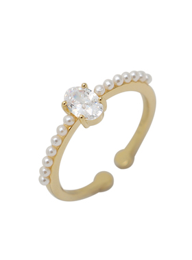 ZOXI小众设计开口戒指食指指环