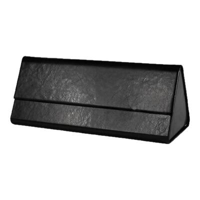 彩色三角眼镜盒马卡龙色系磁吸翻盖墨镜盒可折叠大容量眼镜收纳盒