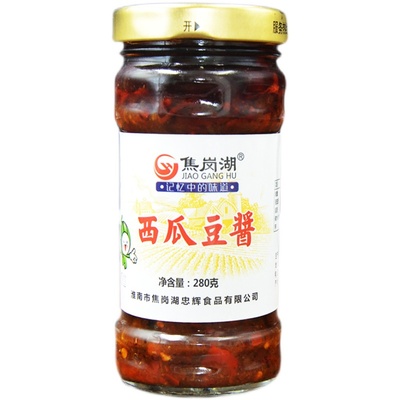 农家自制焦岗湖西瓜酱红油香辣