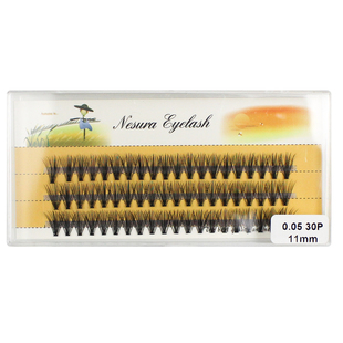 0.03新手单簇嫁接漫画小恶魔朵毛30根自然浓密单株种植柔软假睫毛