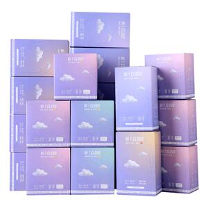 日夜组合装白色森林悬浮卫生巾