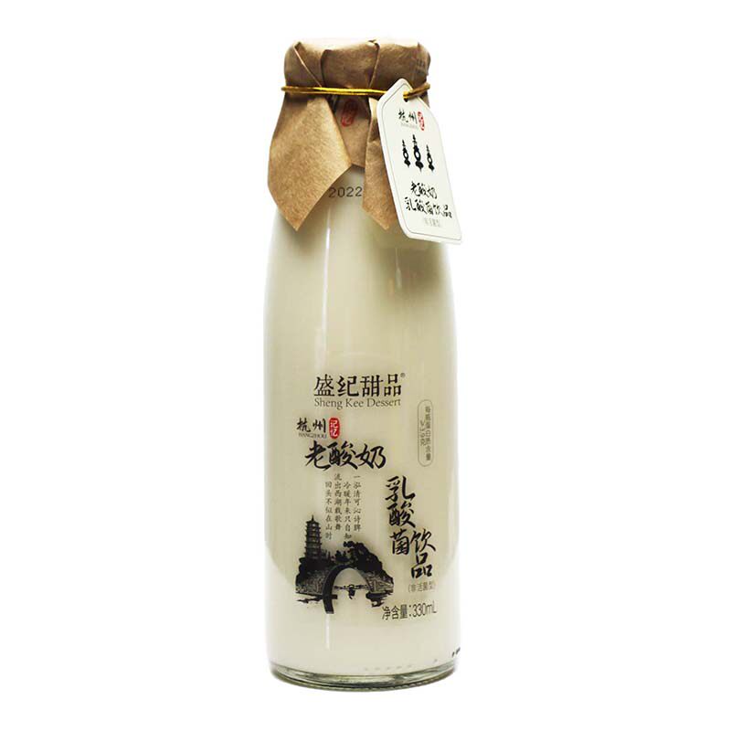 盛纪甜品老酸奶原味瓶装330ml