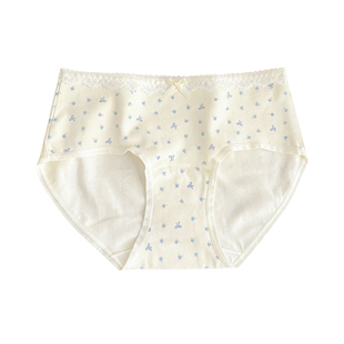 全裤10A抑菌女士纯棉内裤中腰包臀不夹臀短裤少女甜美短裤全棉裆