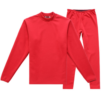 本命年大红色保暖红豆加绒加厚