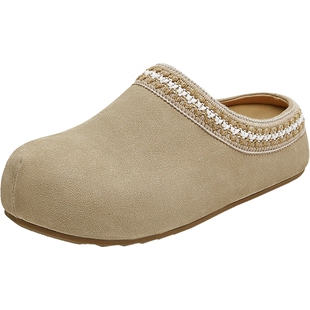 天美意春新款厚底勃肯外穿舒适休闲百搭女包头拖鞋KK053CH5