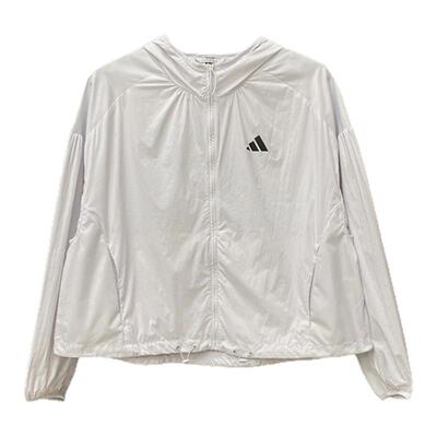 Adidas阿迪达斯正品女士连帽经典拉链运动防晒外套KC6014