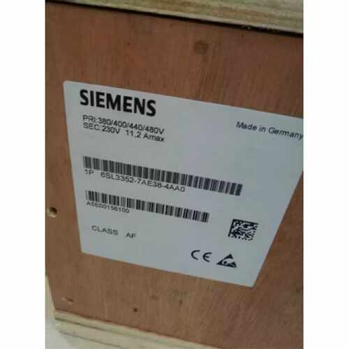议价6SL3352-7AE38-4AA0/4AAO西门子备用风扇变压器用于3AC 380-4