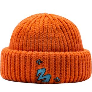 babama帽子男冬季针织毛线帽潮牌瓜皮帽冷帽女小众原创设计保暖帽