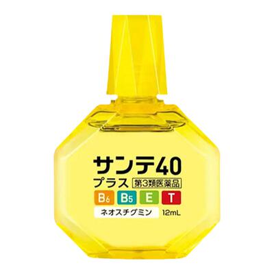 日本进口参天40plus眼药水缓解眼睛疲劳干涩视力模糊12ml滴眼液