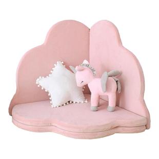 北欧爬行垫多功能折叠防滑地毯儿童玩具帐篷读书角阅读区花瓣毛绒